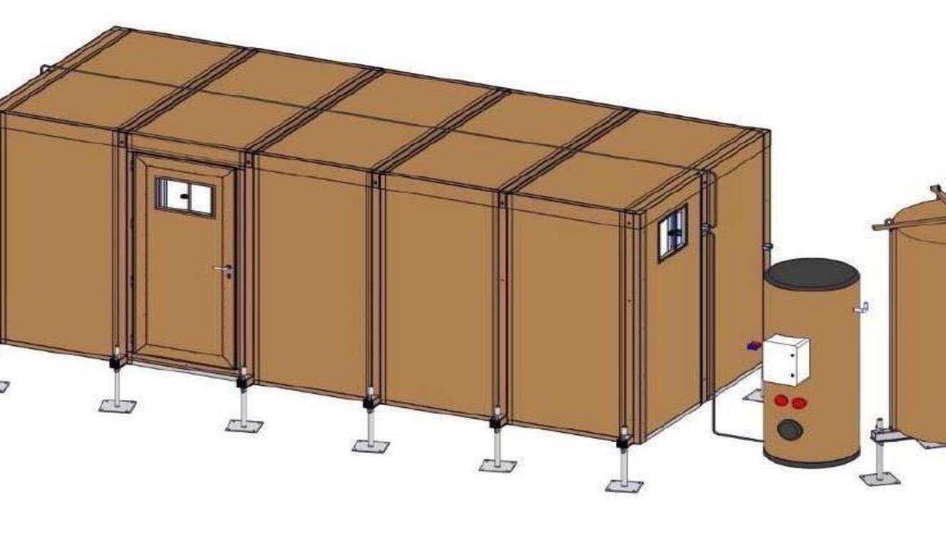 Havadan Taşınabilir Banyo Konteyneri